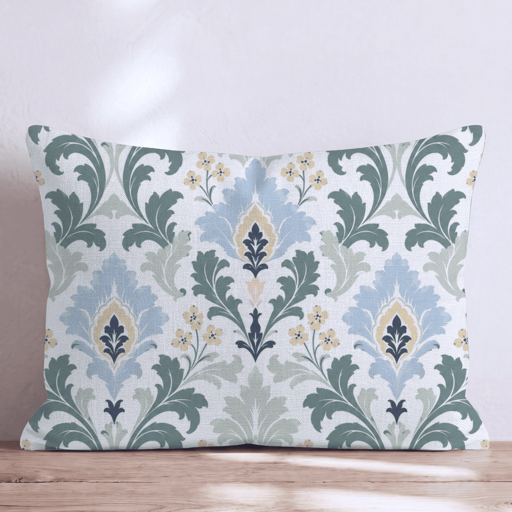 Golf Trip Damask Throw Pillow - Hillcroft Home