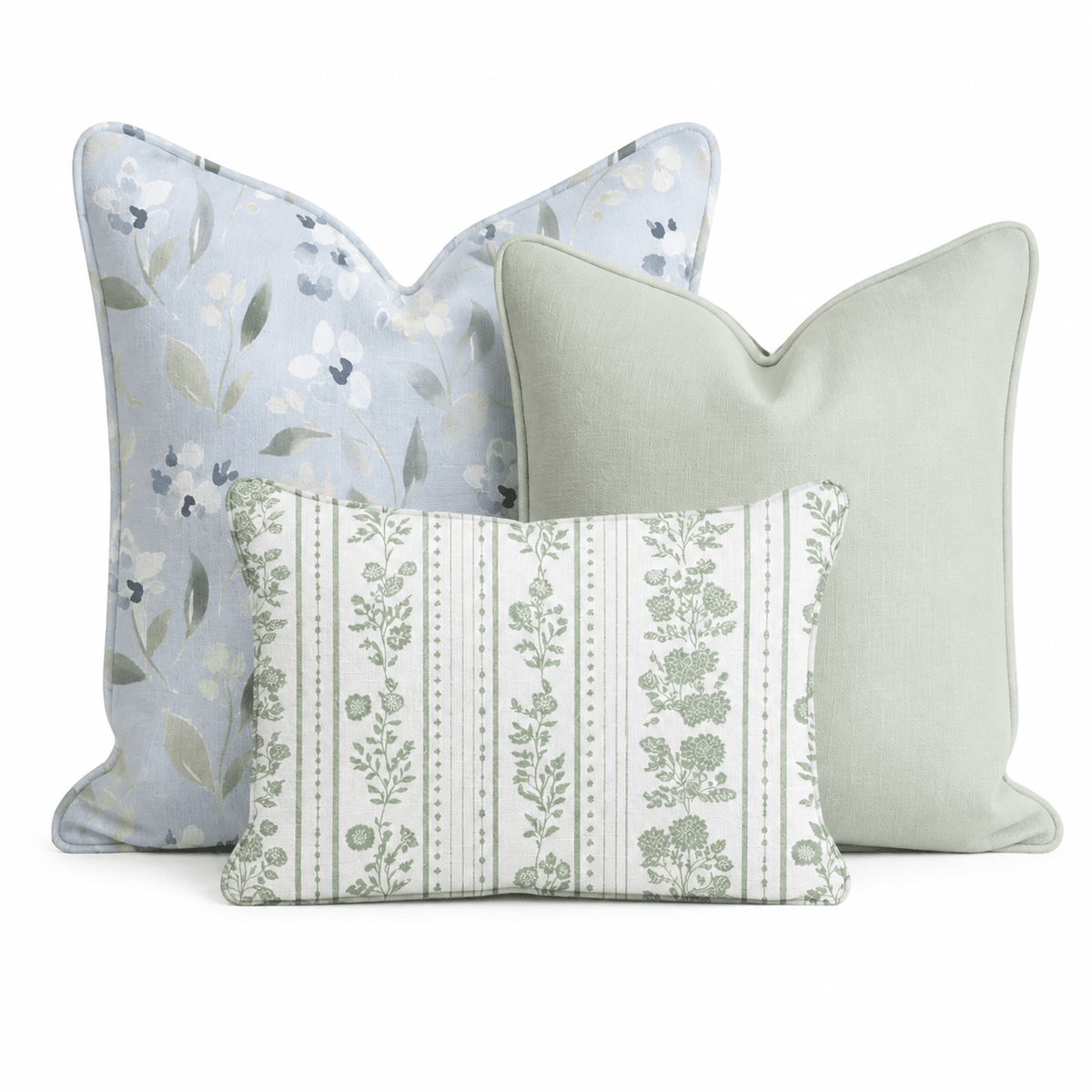 Golf Trip Floral Trio Throw Pillow Bundle throw pillow - Hillcroft Home