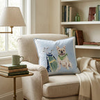 Golf Trip French Bulldog Throw Pillow - Hillcroft Home