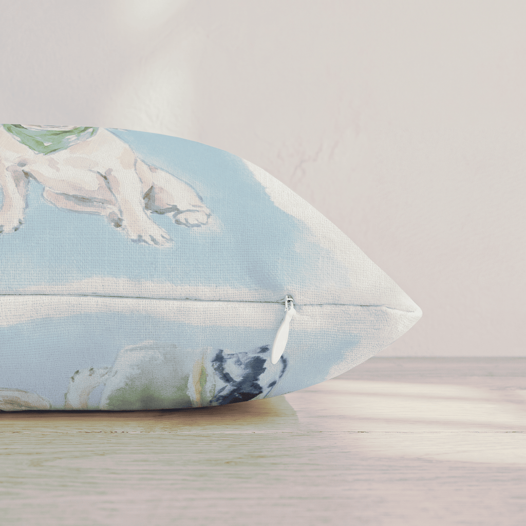Golf Trip French Bulldog Throw Pillow throw pillow - Hillcroft Home