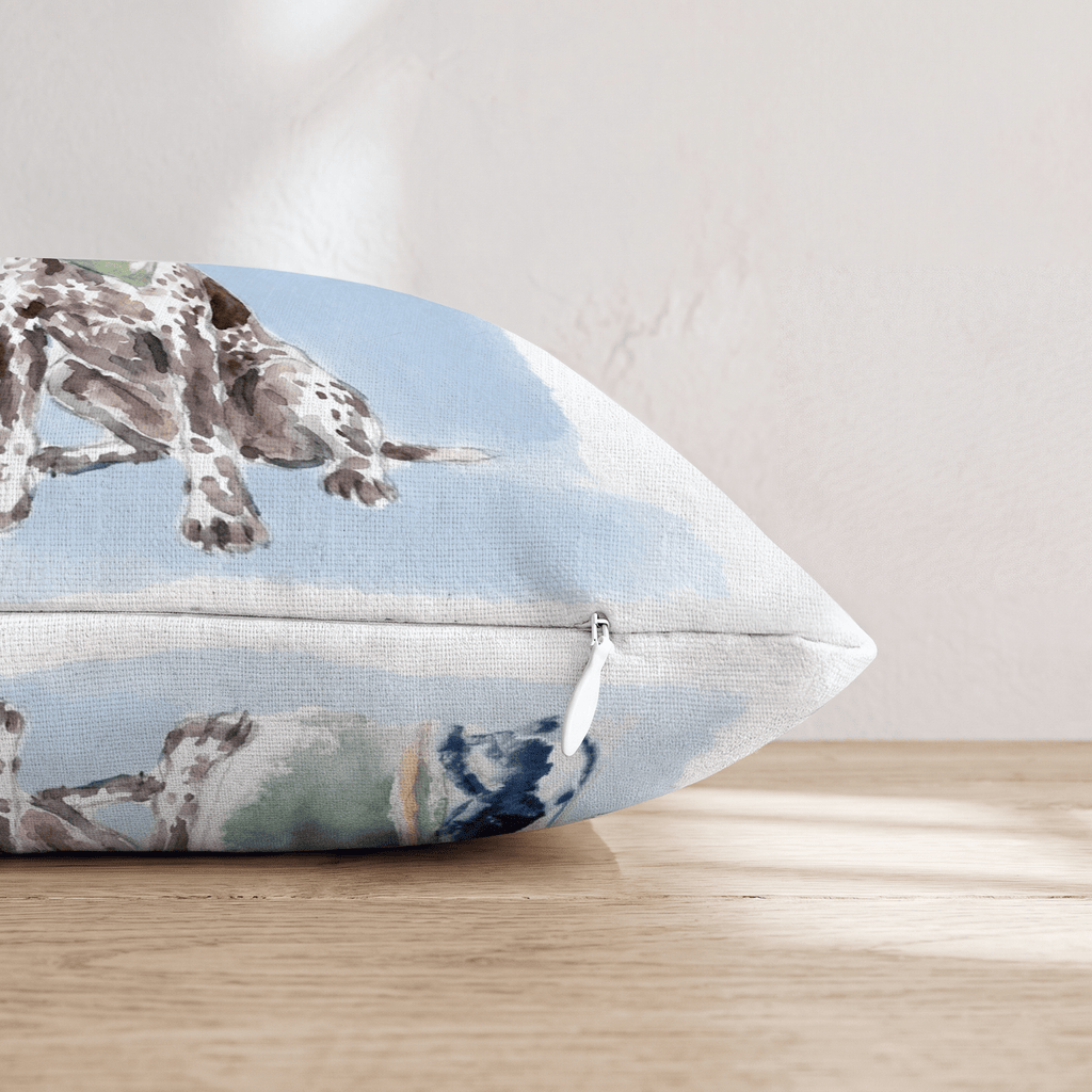 Golf Trip German Shorthaired Pointer Throw Pillow - Hillcroft Home