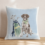 Golf Trip German Shorthaired Pointer Throw Pillow - Hillcroft Home