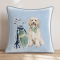 Golf Trip Havanese Throw Pillow - Hillcroft Home
