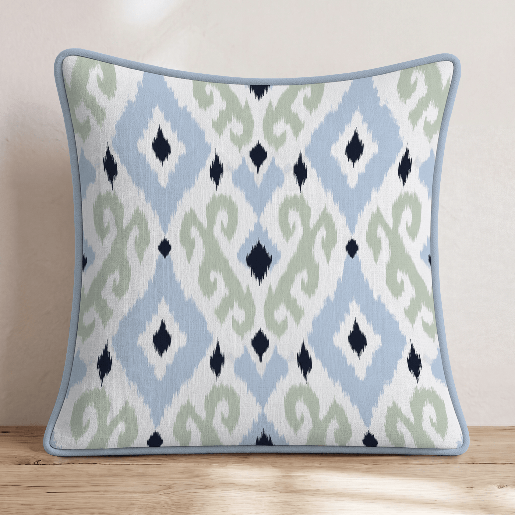 Golf Trip Ikat Throw Pillow - Hillcroft Home