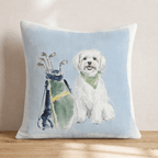 Golf Trip Maltese Throw Pillow - Hillcroft Home