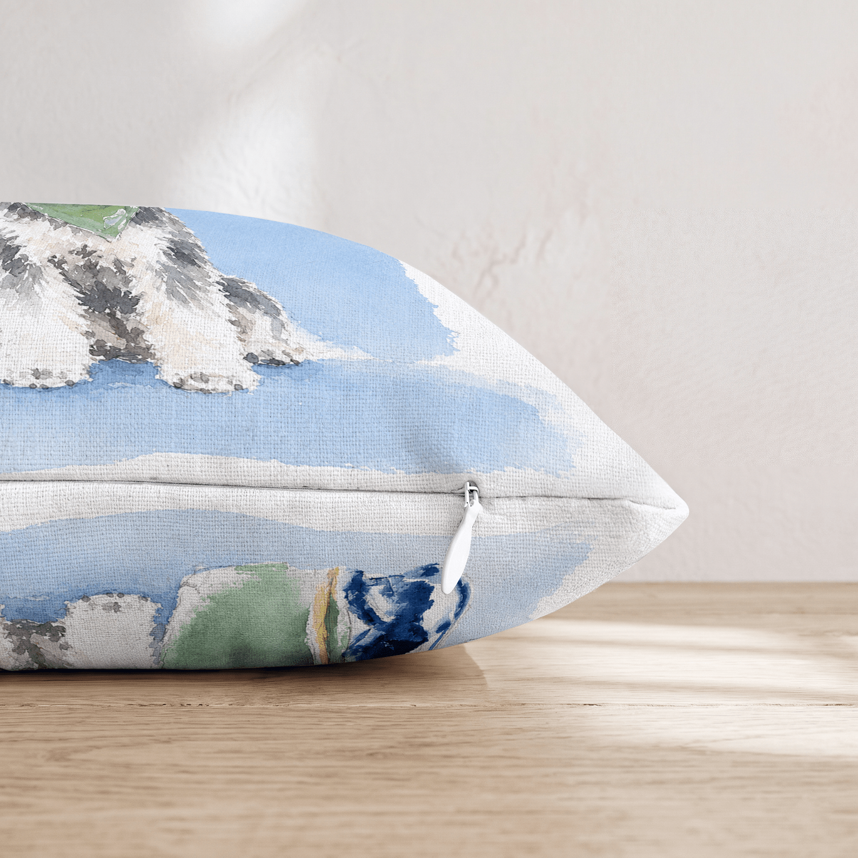 Golf Trip Miniature Schnauzer Throw Pillow - Hillcroft Home