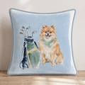Golf Trip Pomeranian Throw Pillow - Hillcroft Home