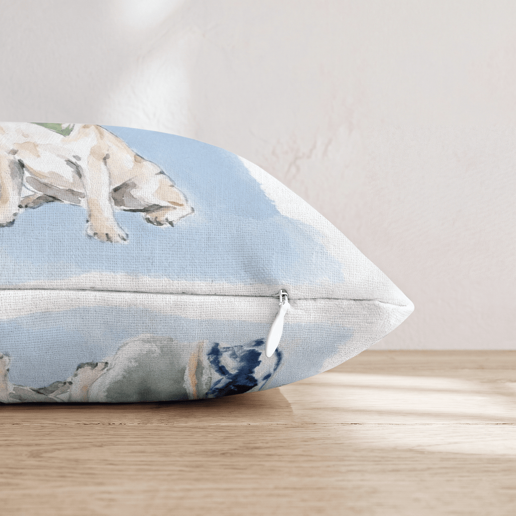 Golf Trip Pug Throw Pillow - Hillcroft Home