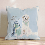 Golf Trip Retriever Throw Pillow - Hillcroft Home