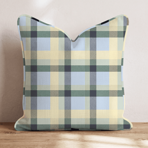 Golf Trip Tartan Throw Pillow - Hillcroft Home