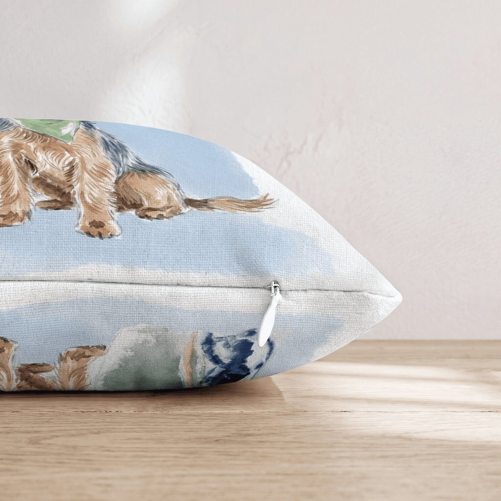 Golf Trip Yorkshire Terrier Throw Pillow - Hillcroft Home