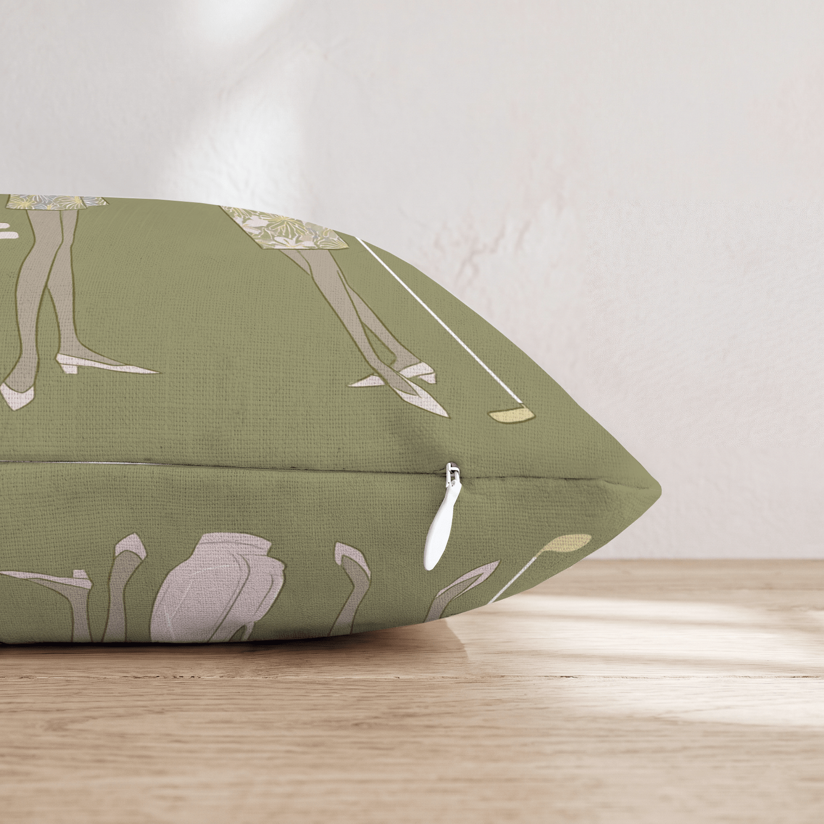 Golfing Ladies Throw Pillow - Hillcroft Home