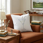 Golftini Drink Throw Pillow - Hillcroft Home