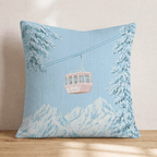Gondala In The Sky Throw Pillow - Hillcroft Home