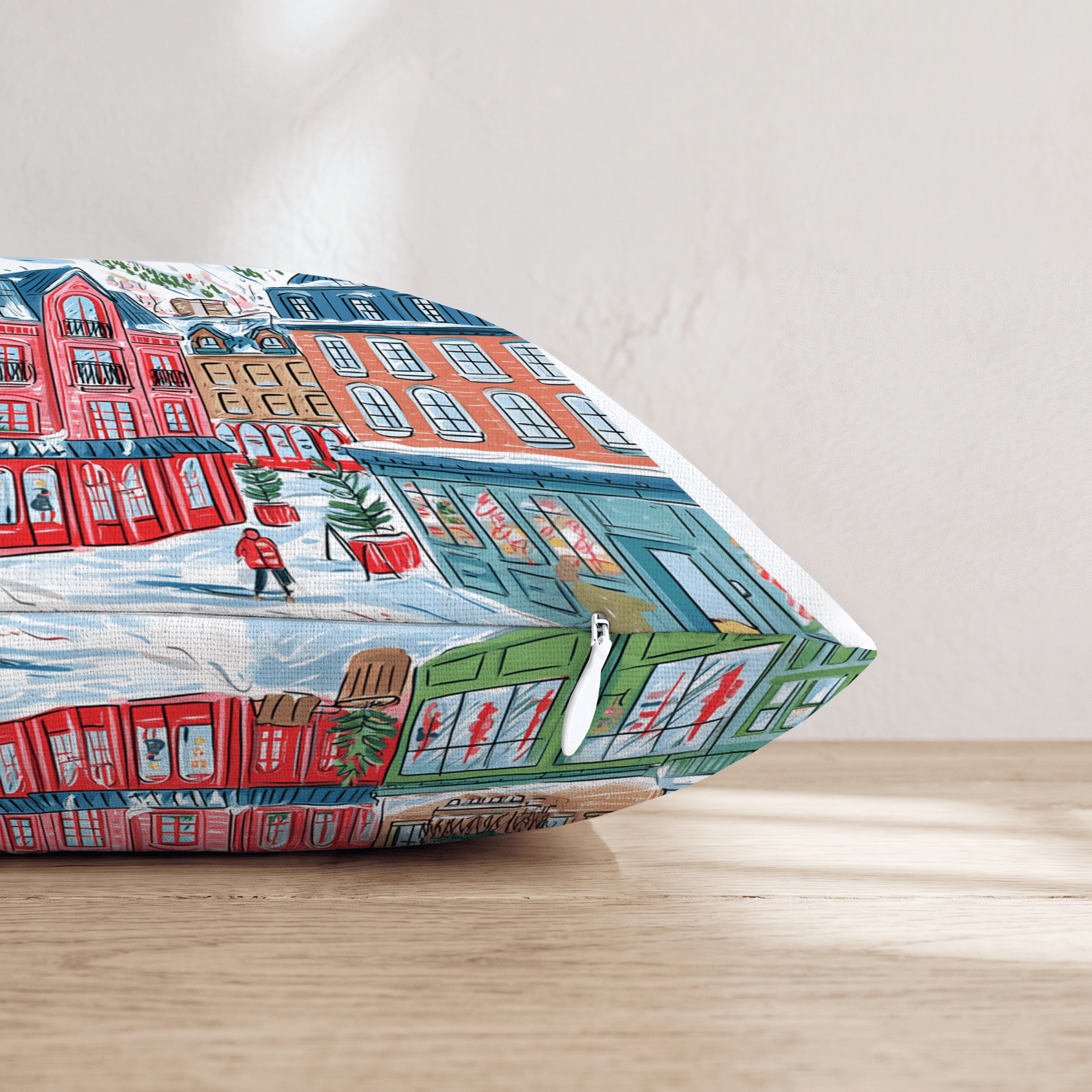 Gondola Mountain Village Throw Pillow - Hillcroft Home