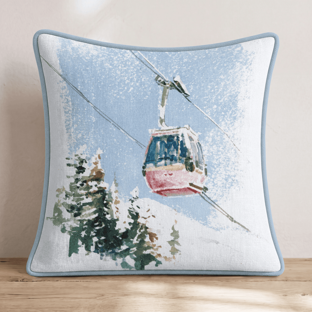 Gondola Ride Throw Pillow - Hillcroft Home