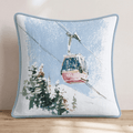 Gondola Ride Throw Pillow - Hillcroft Home