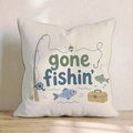 Gone Fishin_ Throw Pillow - Hillcroft Home