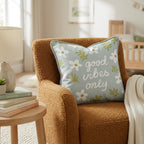 Good Vibes Only Throw Pillow - Hillcroft Home