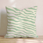 Gorgeous Green Zebra Throw Pillow - Hillcroft Home