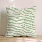 Gorgeous Green Zebra Throw Pillow - Hillcroft Home