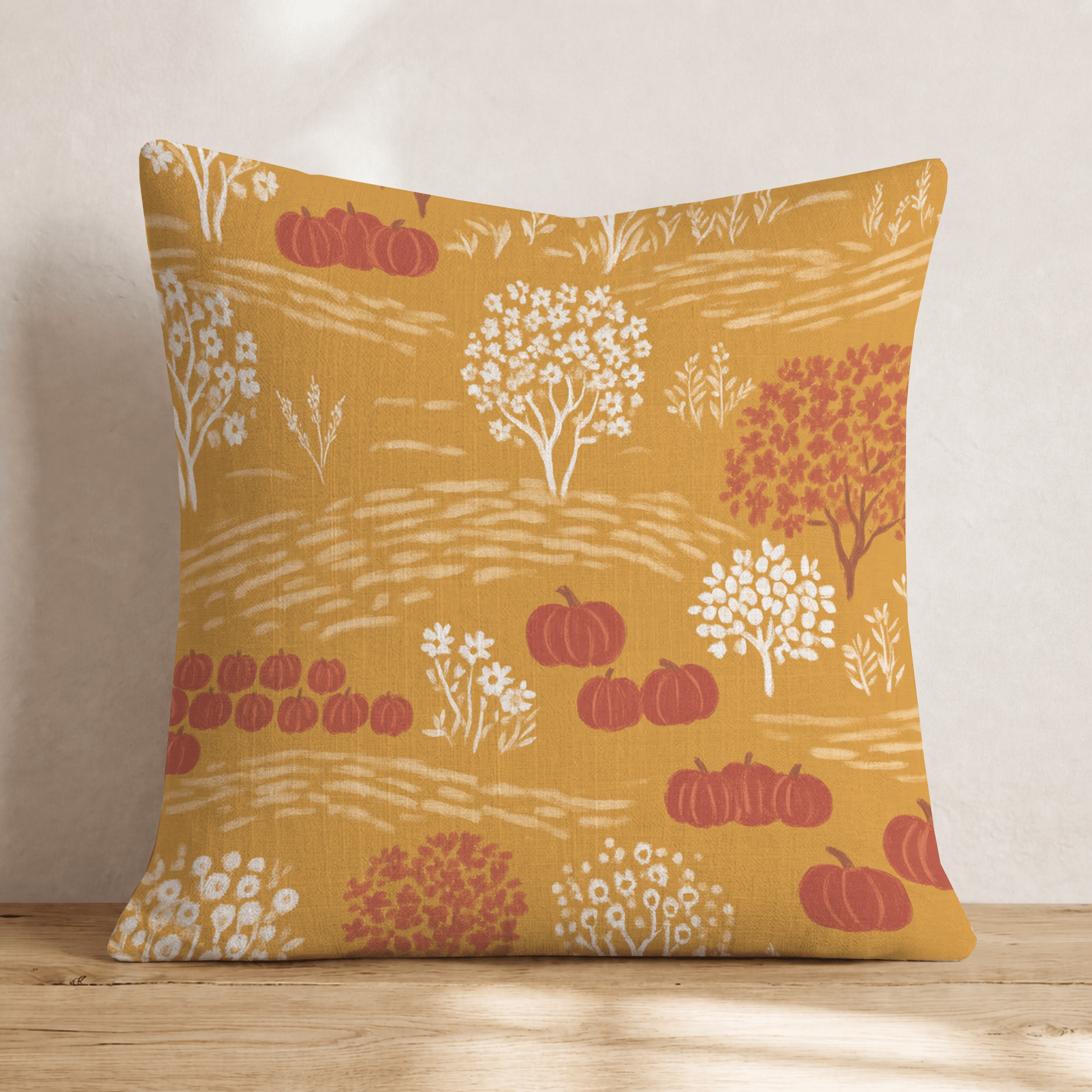 Gourd Garden Throw Pillow - Hillcroft Home