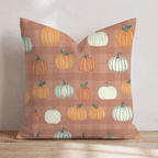 Gourd Gingham Throw Pillow - Hillcroft Home