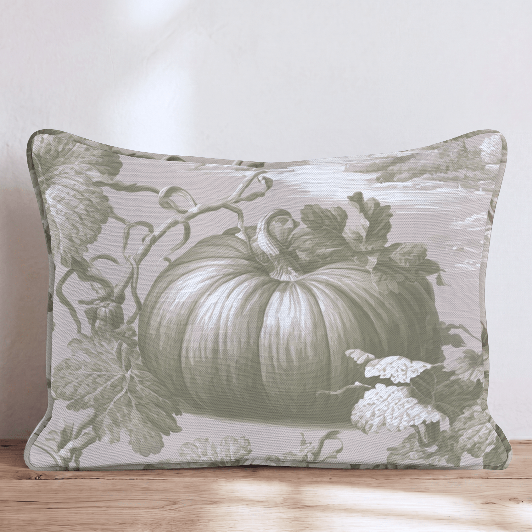 Gourdeous Toile Throw Pillow - Hillcroft Home