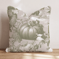 Gourdeous Toile Throw Pillow - Hillcroft Home