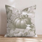 Gourdeous Toile Throw Pillow - Hillcroft Home