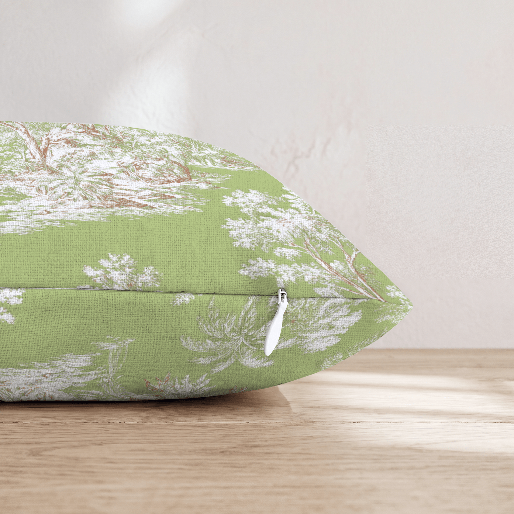 Graceful Jungle Toile Throw Pillow - Hillcroft Home