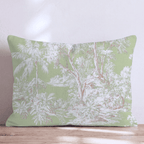 Graceful Jungle Toile Throw Pillow - Hillcroft Home