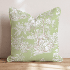 Graceful Jungle Toile Throw Pillow - Hillcroft Home