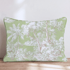 Graceful Jungle Toile Throw Pillow - Hillcroft Home