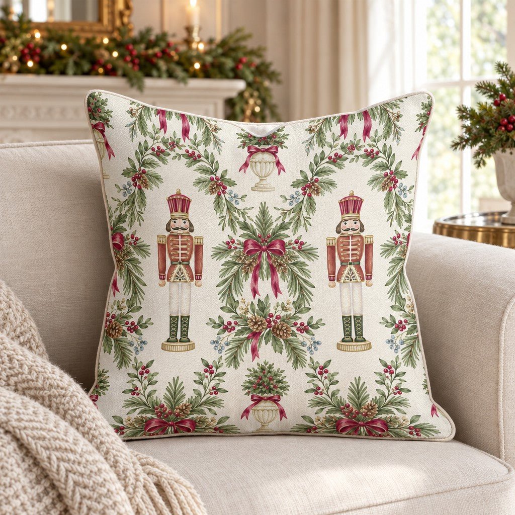 Grand Garland Guard Throw Pillow throw pillow - Hillcroft Home