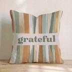 grateful Throw Pillow - Hillcroft Home