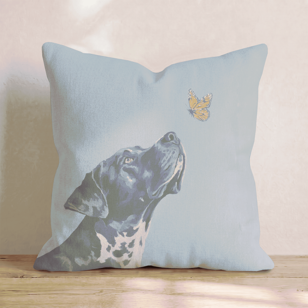 Great Dane Butterfly Throw Pillow - Hillcroft Home