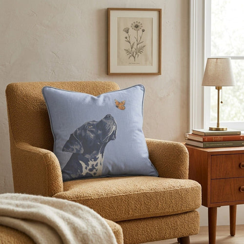 Great Dane Butterfly Throw Pillow - Hillcroft Home