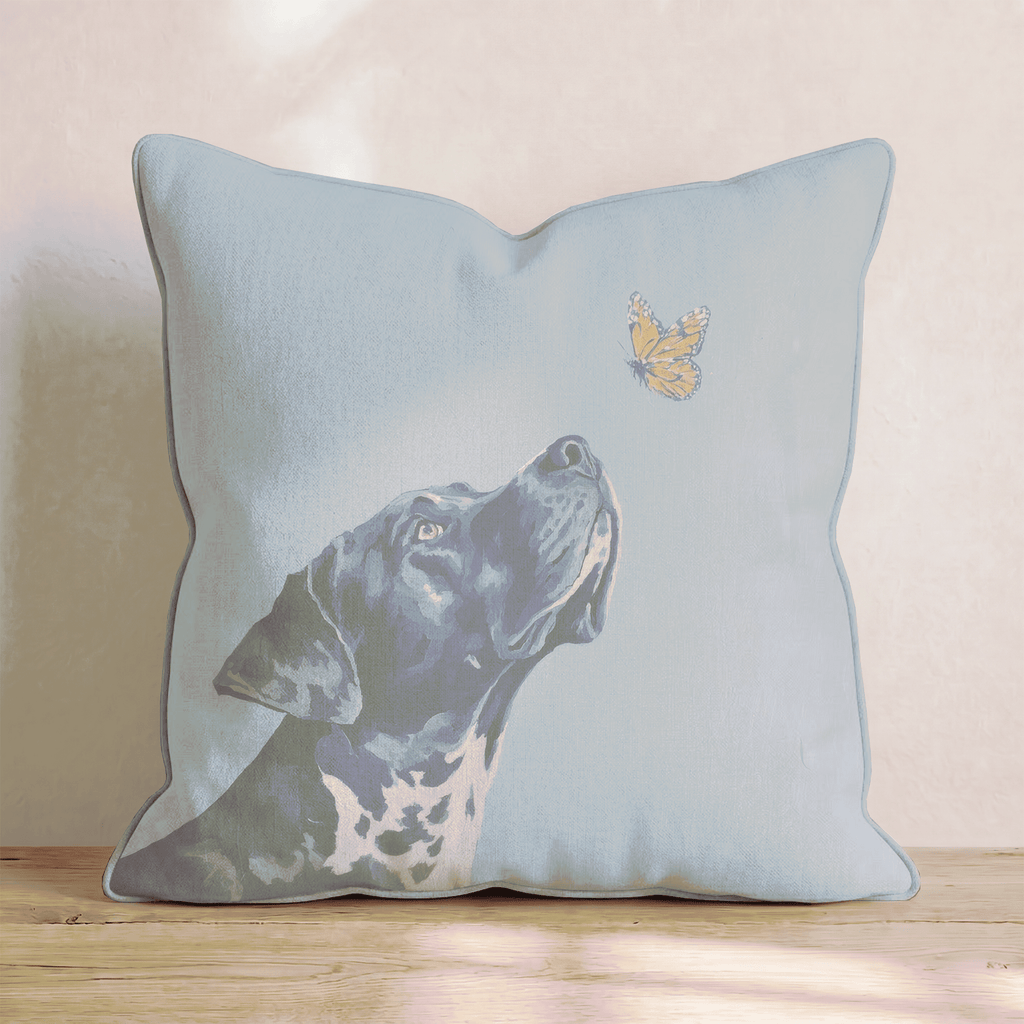 Great Dane Butterfly Throw Pillow - Hillcroft Home