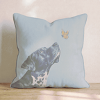Great Dane Butterfly Throw Pillow - Hillcroft Home