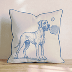 Great Dane Pickleball Throw Pillow - Hillcroft Home