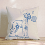 Great Dane Pickleball Throw Pillow - Hillcroft Home