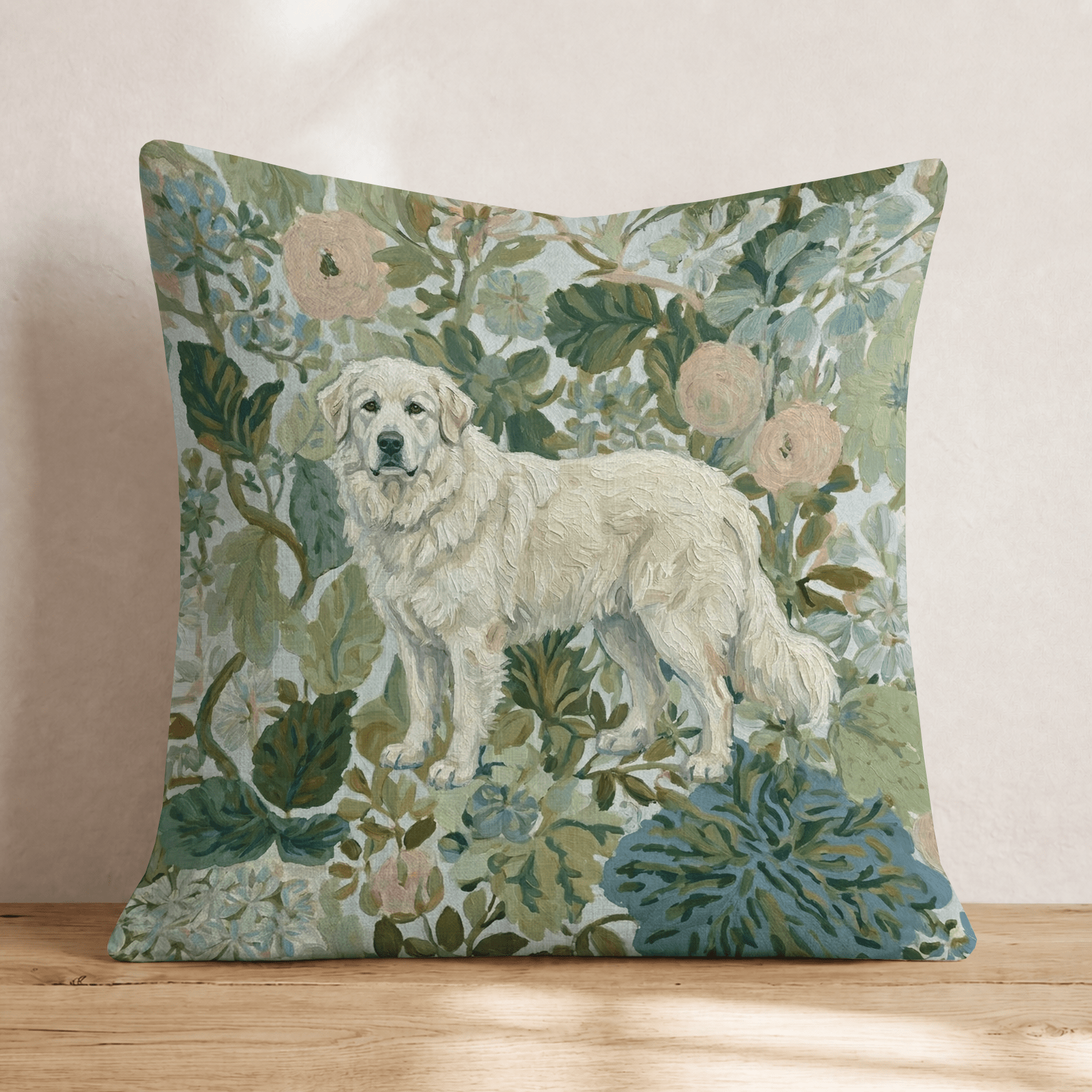 Great Pyrenees Power Throw Pillow - Hillcroft Home