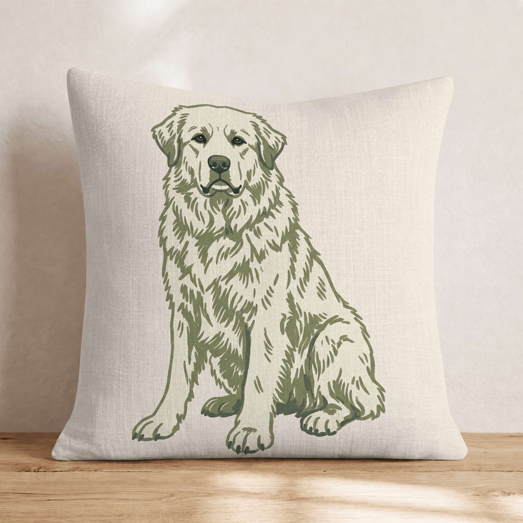 Great Pyrenees Throw Pillow - Hillcroft Home