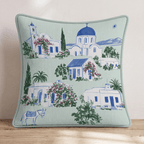 Greek To Me Throw Pillow - Hillcroft Home