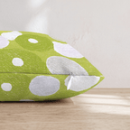 Green Apple Rings Throw Pillow - Hillcroft Home