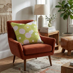 Green Apple Rings Throw Pillow - Hillcroft Home