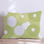 Green Apple Rings Throw Pillow - Hillcroft Home