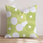 Green Apple Rings Throw Pillow - Hillcroft Home