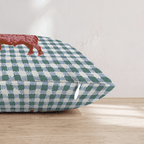 Green Buffalo Checkered Throw Pillow - Hillcroft Home